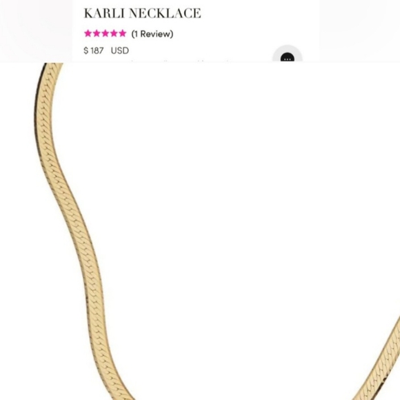 Jennifer Zeuner NWT  Karli Necklace in Gold - Picture 3 of 10